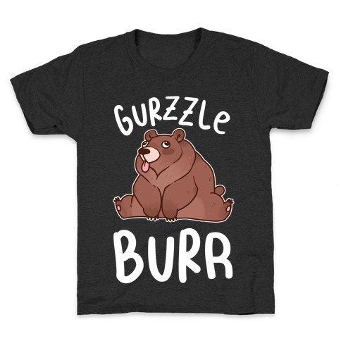 Gurzzle Burr derpy grizzly bear Kids T-Shirt