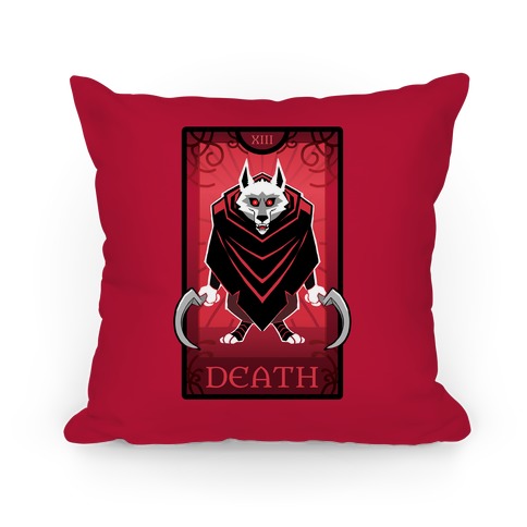 Death Wolf Tarot Pillow