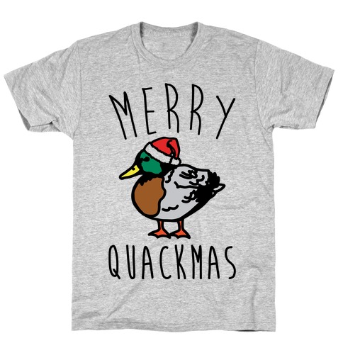 Merry Quackmas Duck Christmas Parody T-Shirt