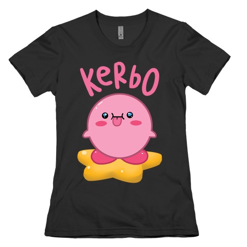 Kerbo Derpy Kirby Womens T-Shirt