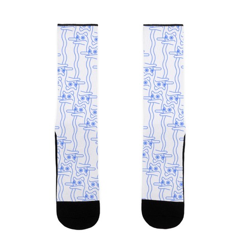 Long Cat Pattern Sock