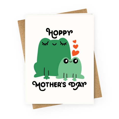 Hoppy Mother's Day Frogs Greeting Card