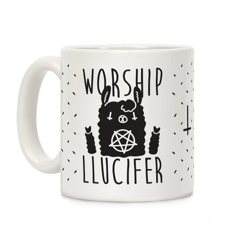 Worship Llucifer Llama Coffee Mug