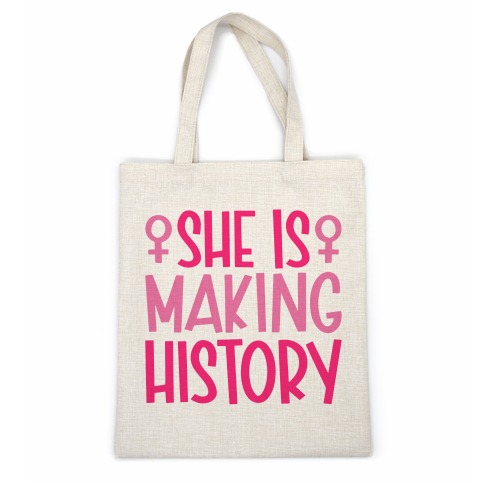 She Is Making History Casual Tote
