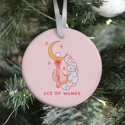 Ace of Wands Crescent Wand Ornament