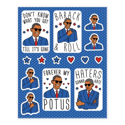 Farewell Obama Stickers and Decal Sheet