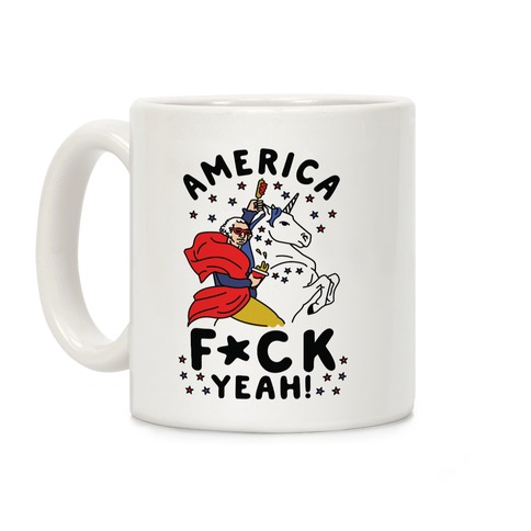 America F*ck Yeah Washington Unicorn Coffee Mug