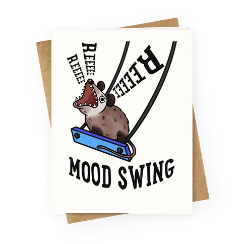 Mood Swing Possum Greeting Card