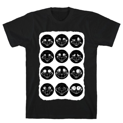 Ominous Faces Inverted T-Shirt