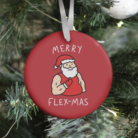 Merry Flex-mas Ornament