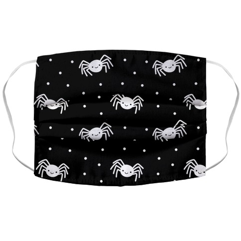 Cute Spider Pattern (Black) Accordion Face Mask