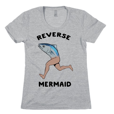 Reverse Mermaid Womens T-Shirt