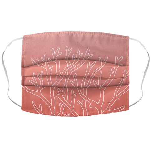 Coral Reef Gradient Accordion Face Mask