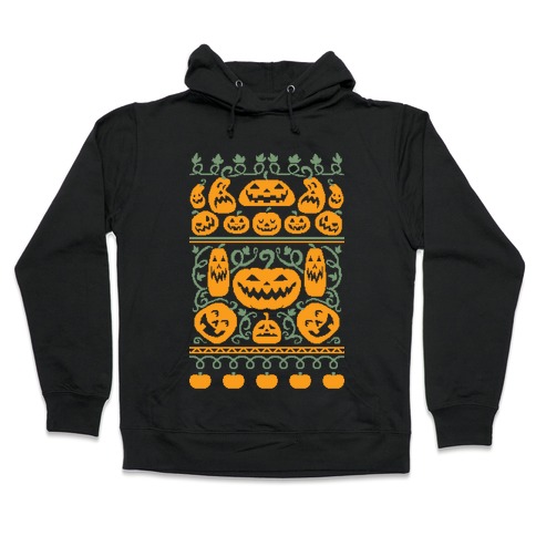 Ugly Pumpkin Sweater Hooded Sweatshirt