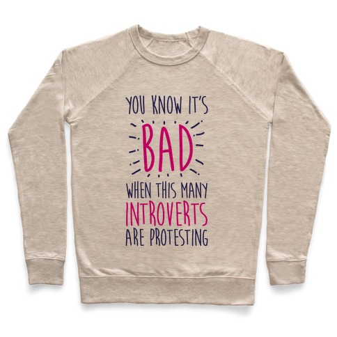 Protesting Introverts Pullover