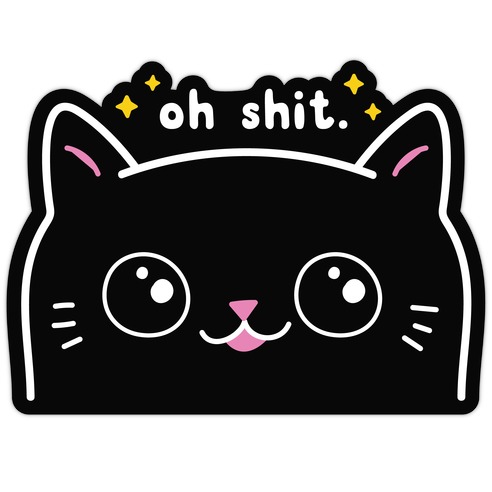 hoo HOO! cats singing catcrumb art | Sticker