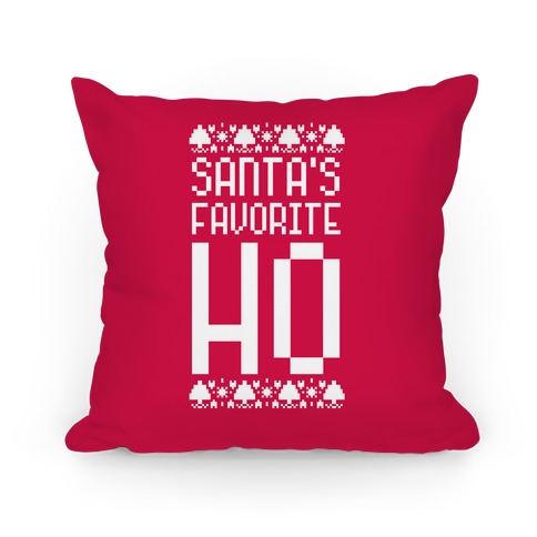 Santa's Favorite Ho Pillow