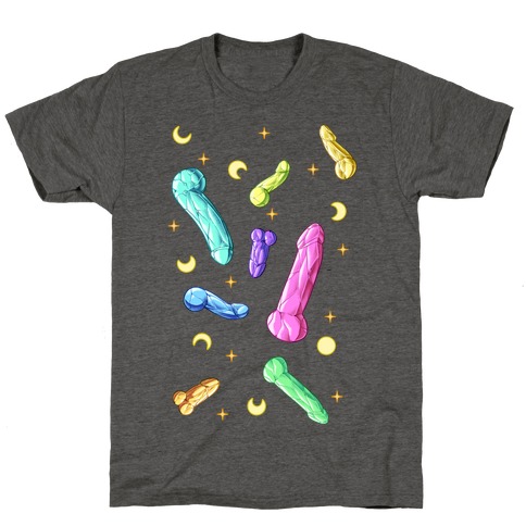 Penis Crystal Pattern T-Shirt