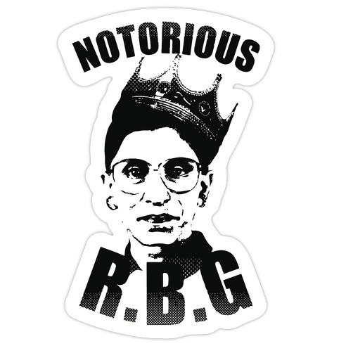 Notorious RBG (Ruth Bader Ginsburg) Die Cut Sticker