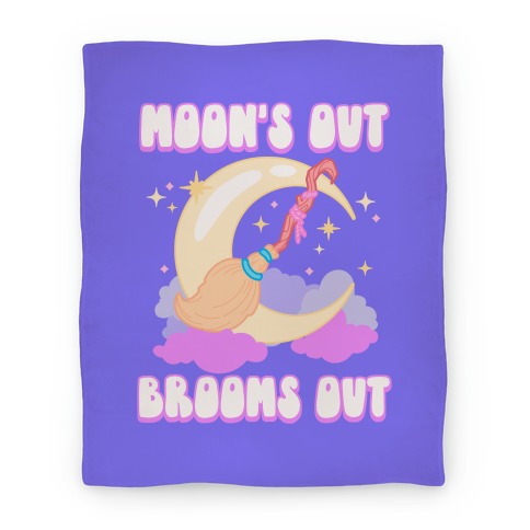 Moon's Out Brooms Out Blanket