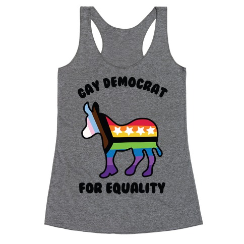 Gay Democrat Racerback Tank Top