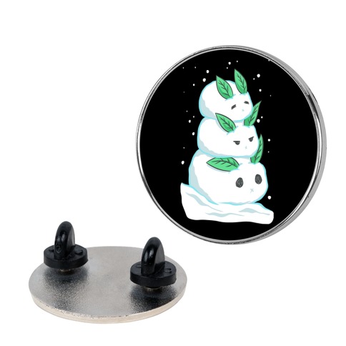 Stacked Snow Bunnies Pin