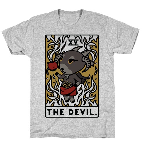 The Devil Tarot Card Animal Crossing Parody T-Shirt