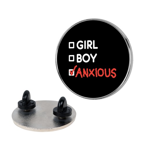 Girl Boy Anxious Gender List Pin