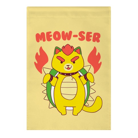 Meow-ser Bowser Garden Flag
