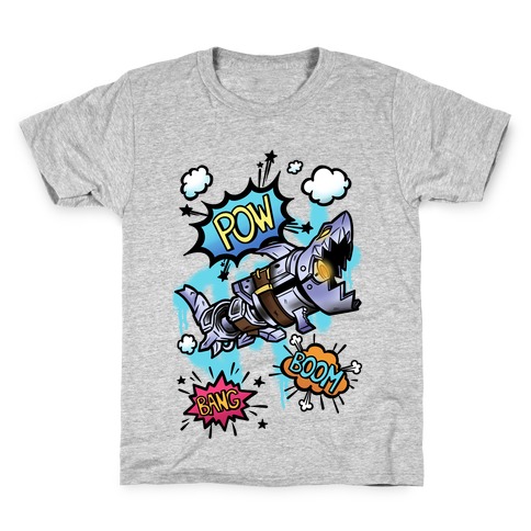 Shark Rocket Launcher Kids T-Shirt