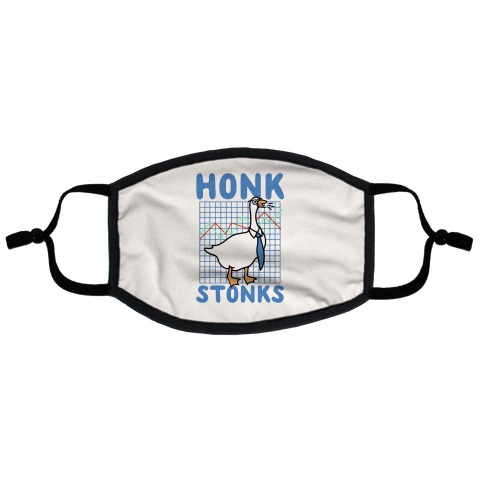 Honk Stonks Flat Face Mask