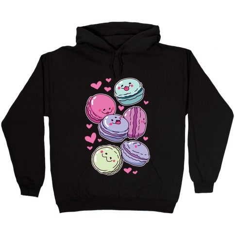 Cute Macarons Pattern Hooded Sweatshirt
