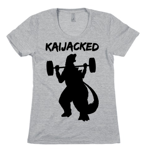 Kaijacked Kaiju Gozilla Womens T-Shirt