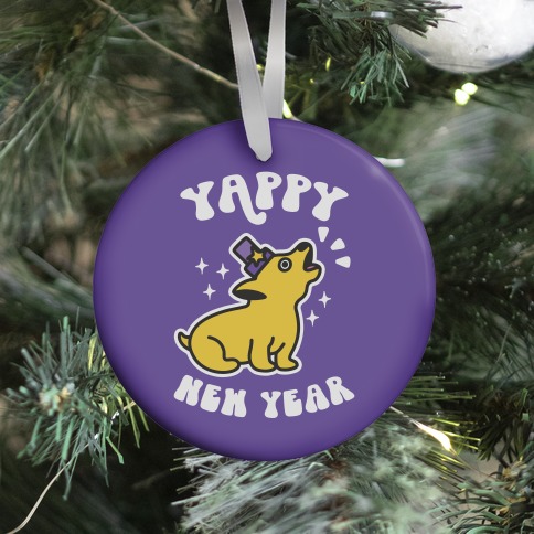 Yappy New Year Ornament