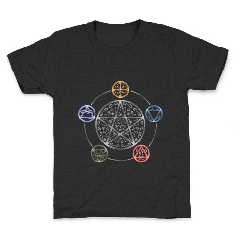 Witch's Elements In Balance Kids T-Shirt