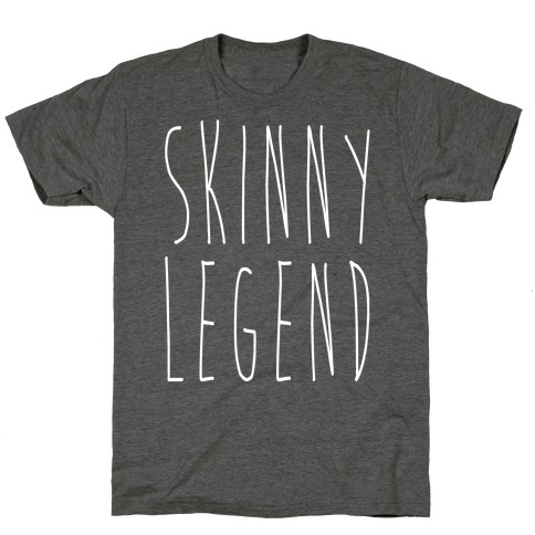 Skinny Legend White Print T-Shirt