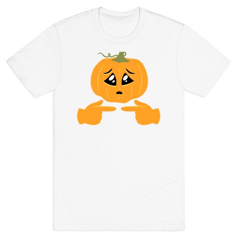 Shy Emoji Jack-o-Lantern T-Shirt