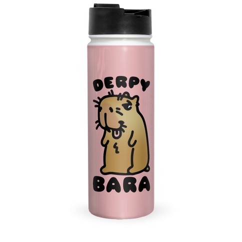 Derpy-Bara Derpy Capybara Parody Travel Mug