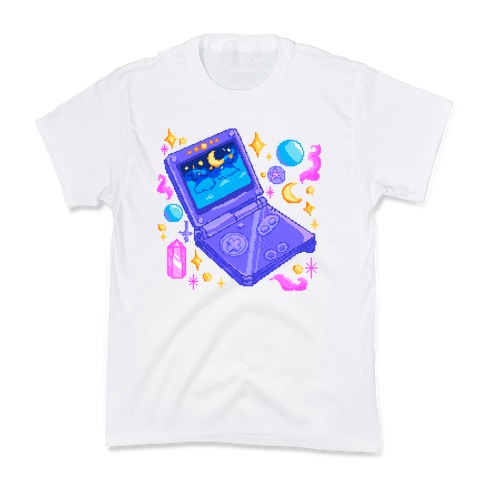 Pixelated Witchy Game Boy  Kids T-Shirt