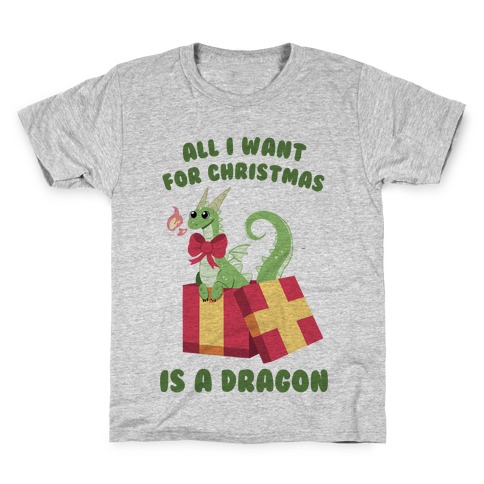 All I Want For Christmas Is A Dragon Kids T-Shirt