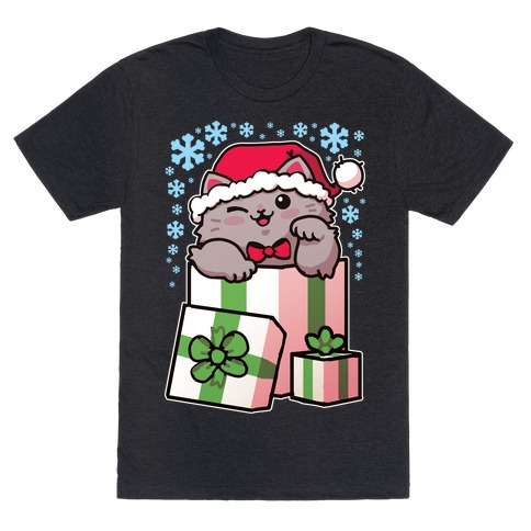 Cute Christmas Cat T-Shirt