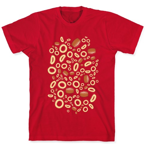 Spaghettios With Franks Pattern T-Shirt