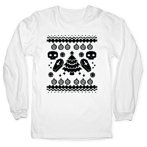 Goth Xmas Ugly Sweater Long Sleeve T-Shirt