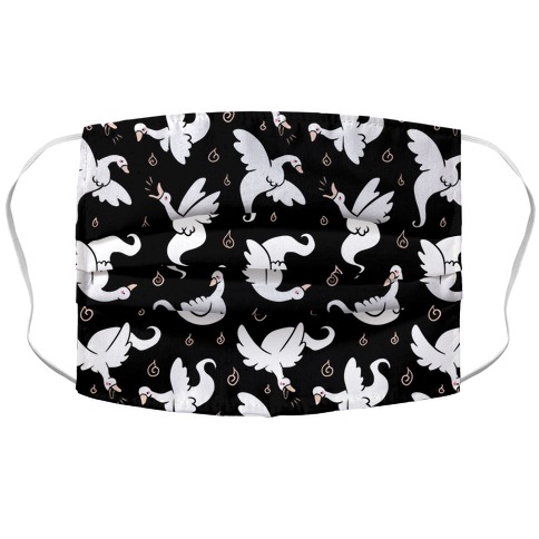 Goose Ghost Pattern Accordion Face Mask