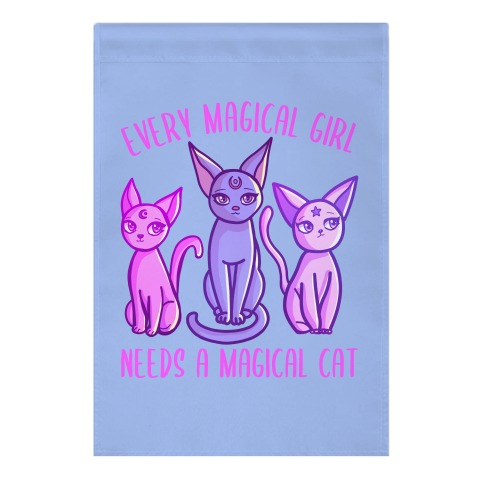 Every Magical Girl Needs a Magical Cat Garden Flag
