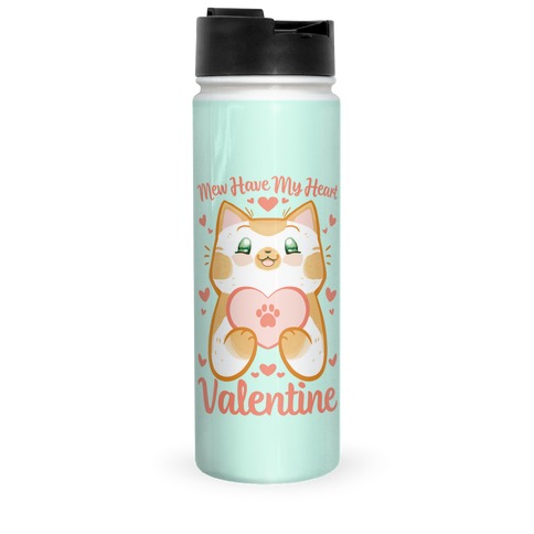 Mew Have My Heart, Valentine Travel Mug