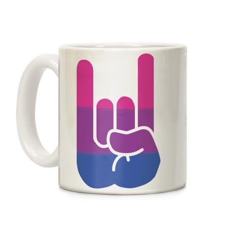 Rock On Bi Pride Coffee Mug