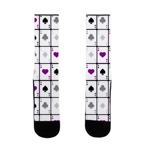Asexual Aces Pattern Sock