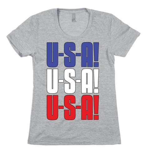 U-S-A! U-S-A! U-S-A! Womens T-Shirt