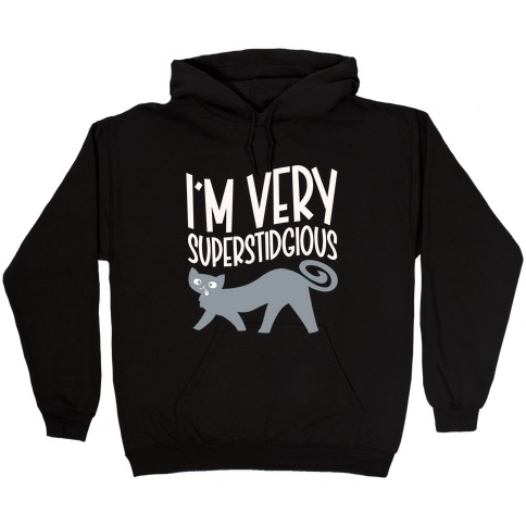 Superstidgious Derpy Cat Parody Hooded Sweatshirt